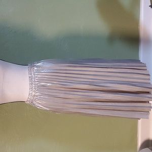 Tullea metallic pleated midi skirt size med